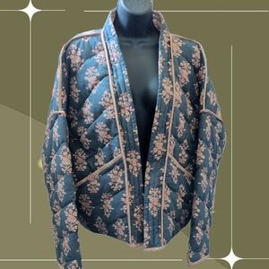 ✨ By Together Quilted Puff Jacket In Dark Teal Size S